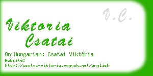 viktoria csatai business card